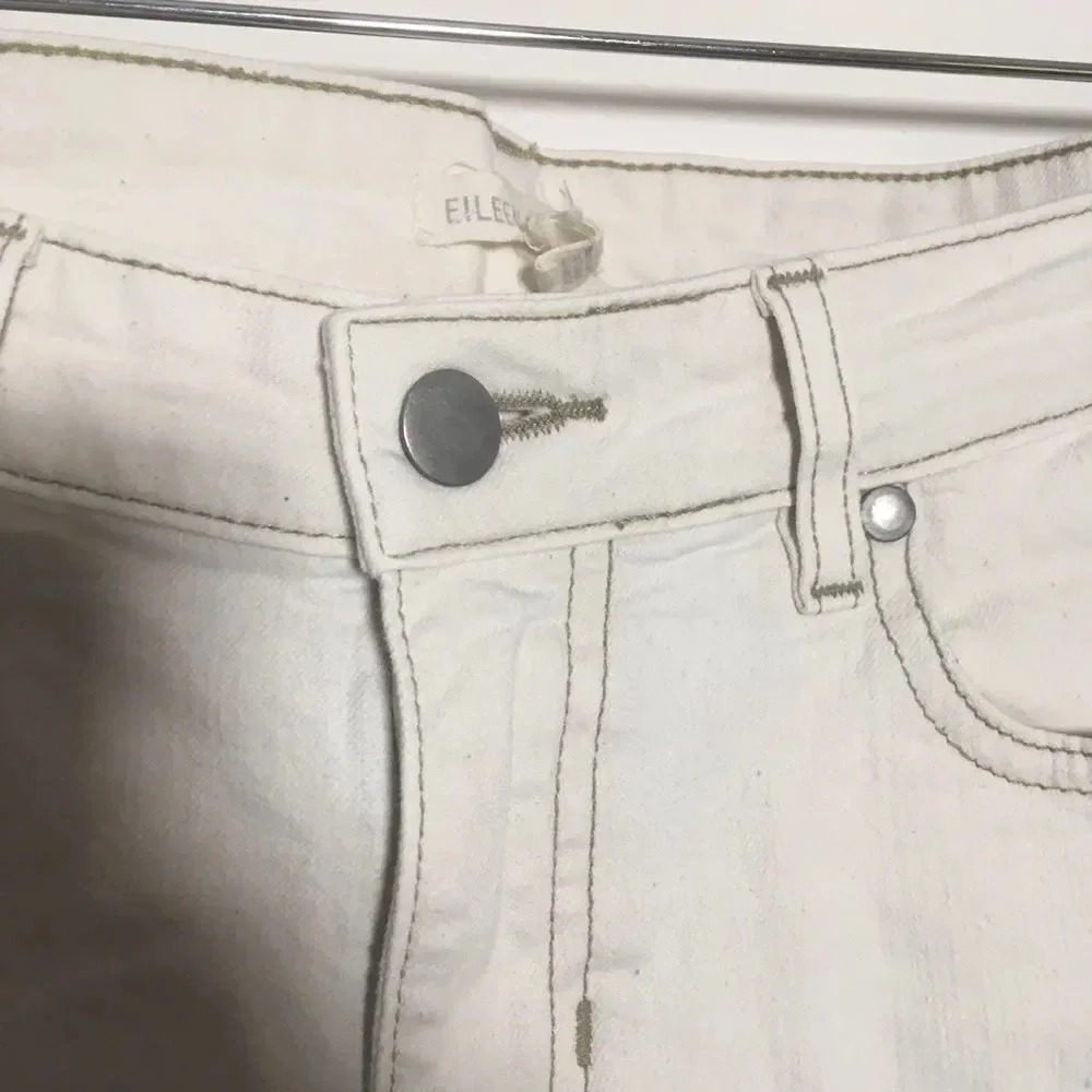 Eileen Fisher Skinny Jeans Frayed Hem Size 0 - Picture 5 of 7